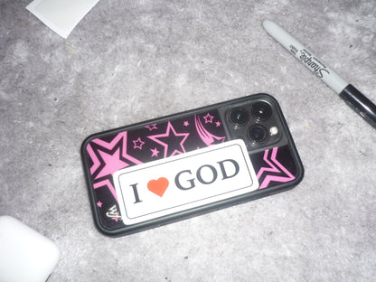 I Heart God Sticker